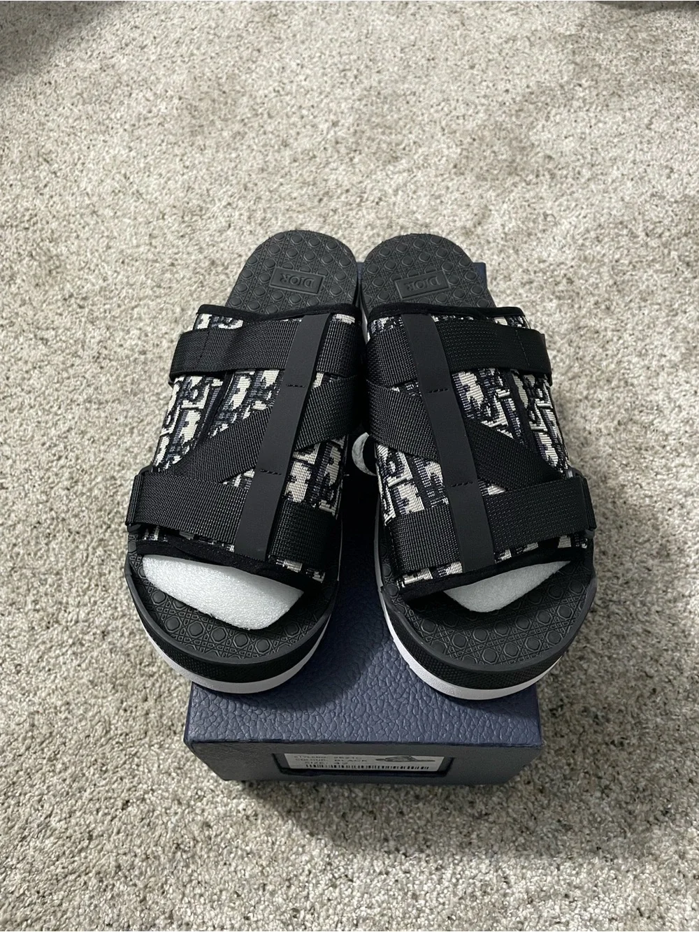 Dior | Shoes | Dior Black And White Dior Oblique Canvas  display picture 1